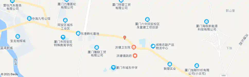 厦门洪塘派出所_公交站地图_厦门公交_妙搜公交查询2025