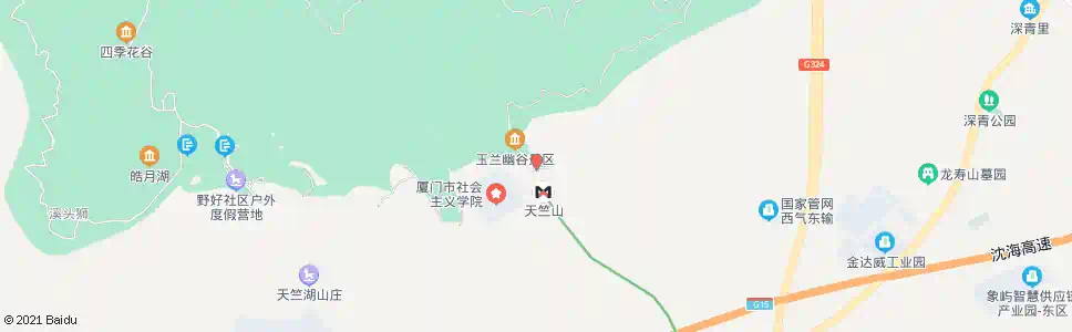 厦门天竺山东门_公交站地图_厦门公交_妙搜公交查询2025