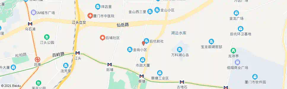 厦门前坑_公交站地图_厦门公交_妙搜公交查询2025
