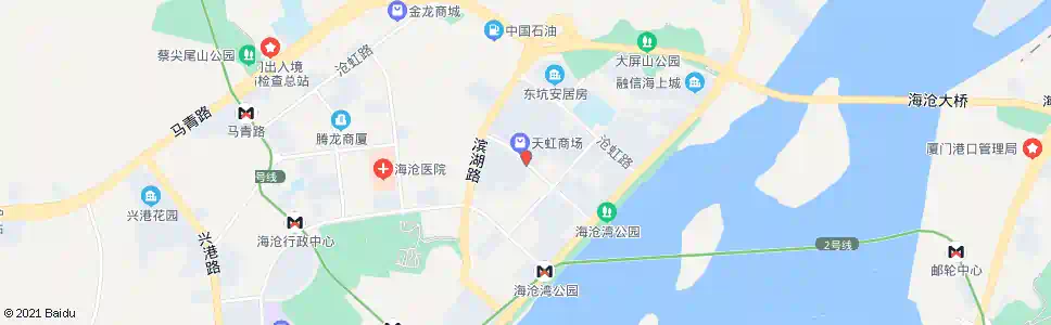厦门海沧天虹_公交站地图_厦门公交_妙搜公交查询2025
