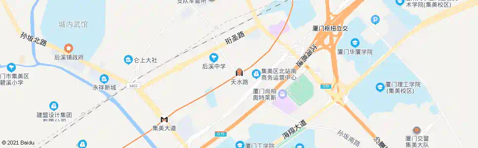 厦门天水路_公交站地图_厦门公交_妙搜公交查询2025
