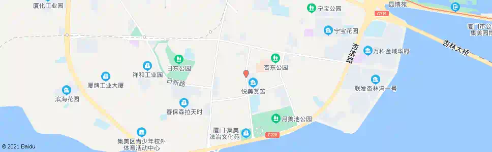 厦门悦美筼箉_公交站地图_厦门公交_妙搜公交查询2025