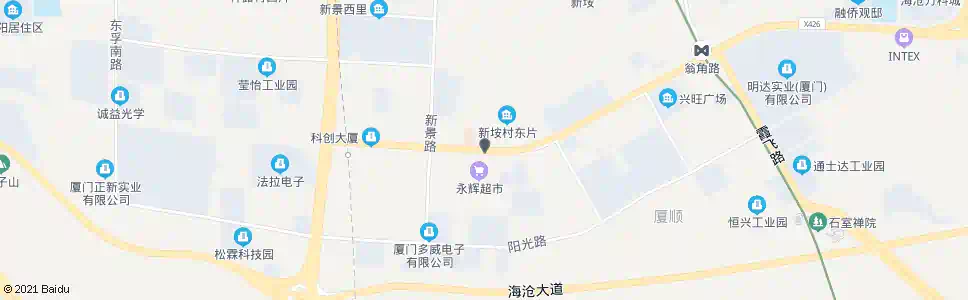 厦门新村_公交站地图_厦门公交_妙搜公交查询2025