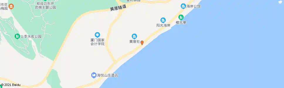厦门黄厝海滨_公交站地图_厦门公交_妙搜公交查询2025