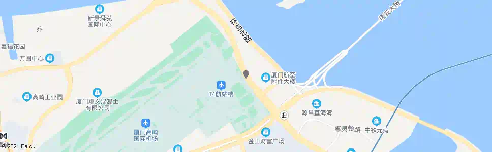 厦门T4候机楼_公交站地图_厦门公交_妙搜公交查询2025