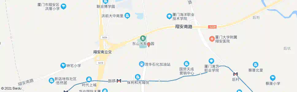 厦门东山村_公交站地图_厦门公交_妙搜公交查询2025