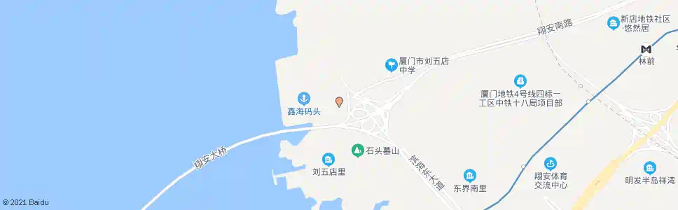 厦门刘五店_公交站地图_厦门公交_妙搜公交查询2025