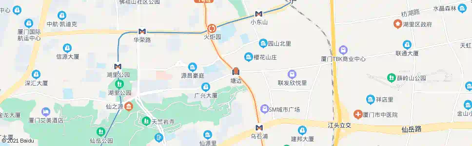 厦门塘边西_公交站地图_厦门公交_妙搜公交查询2025
