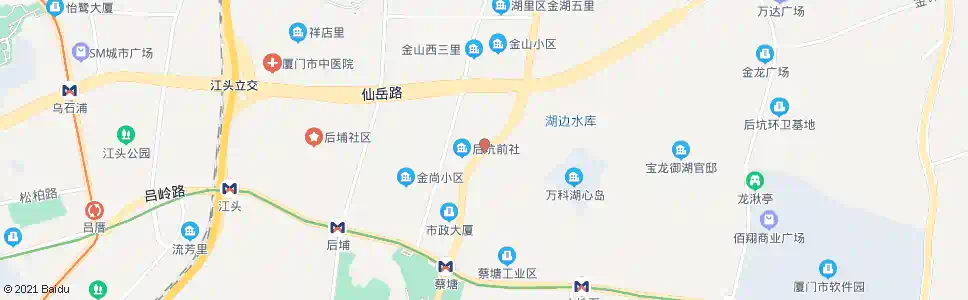 厦门侯卿_公交站地图_厦门公交_妙搜公交查询2025