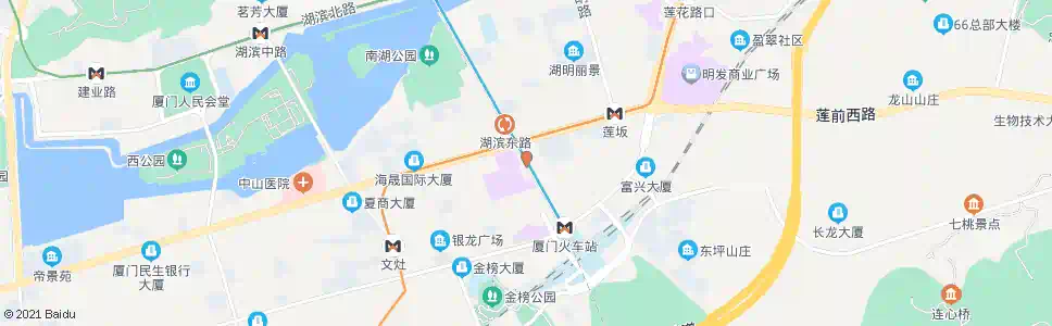 厦门湖东路东_公交站地图_厦门公交_妙搜公交查询2025