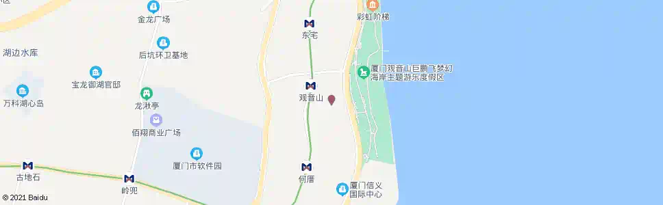 厦门观音山商务区_公交站地图_厦门公交_妙搜公交查询2025
