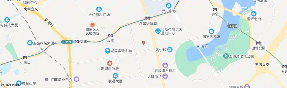厦门枋湖双十中学西_公交站地图_厦门公交_妙搜公交查询2025