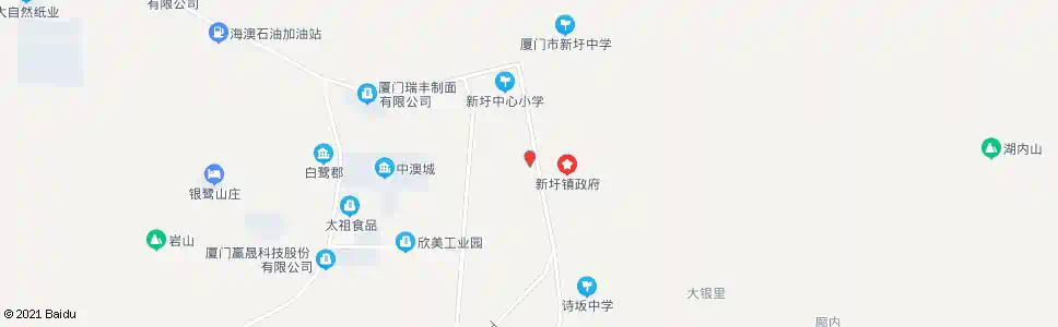 厦门新圩镇政府_公交站地图_厦门公交_妙搜公交查询2025