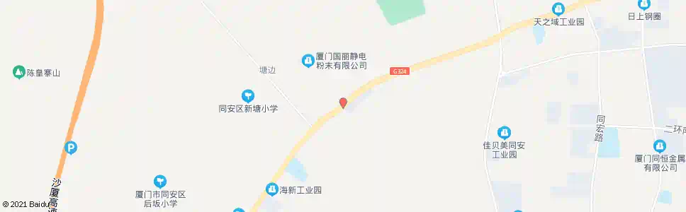 厦门新民塘边_公交站地图_厦门公交_妙搜公交查询2025