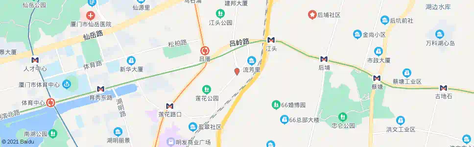 厦门莲花二村_公交站地图_厦门公交_妙搜公交查询2025
