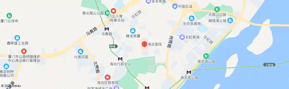 厦门海沧医院海富路_公交站地图_厦门公交_妙搜公交查询2025