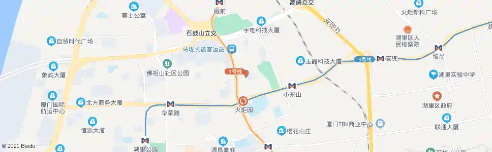 厦门新丰三路_公交站地图_厦门公交_妙搜公交查询2025