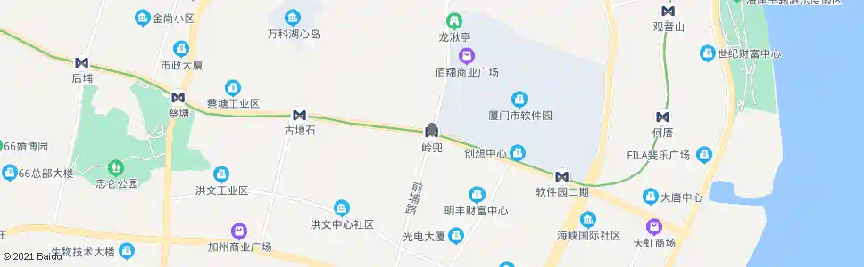 厦门岭兜_公交站地图_厦门公交_妙搜公交查询2025