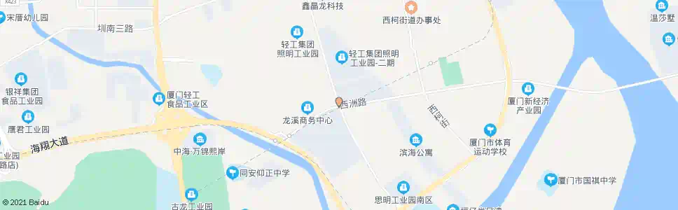 厦门西洲路口_公交站地图_厦门公交_妙搜公交查询2025