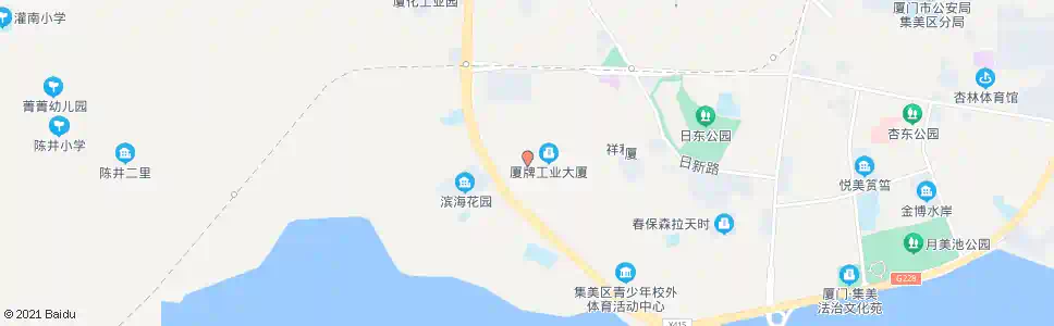 厦门山后张路口_公交站地图_厦门公交_妙搜公交查询2025