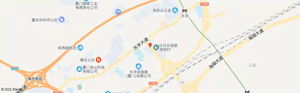 厦门日月谷温泉_公交站地图_厦门公交_妙搜公交查询2025