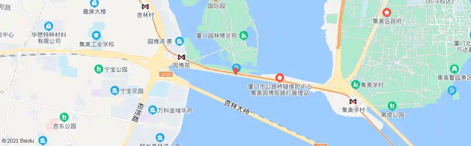 厦门园博园南门_公交站地图_厦门公交_妙搜公交查询2025