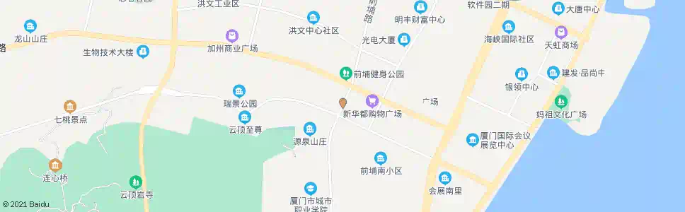 厦门华林花园_公交站地图_厦门公交_妙搜公交查询2025