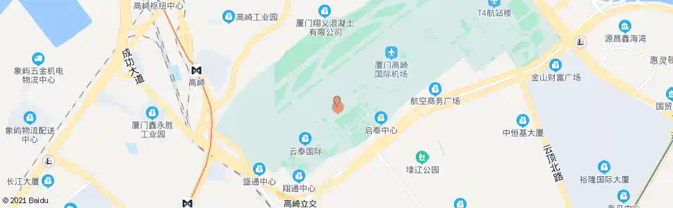 厦门翔云三路T3候机楼_公交站地图_厦门公交_妙搜公交查询2025