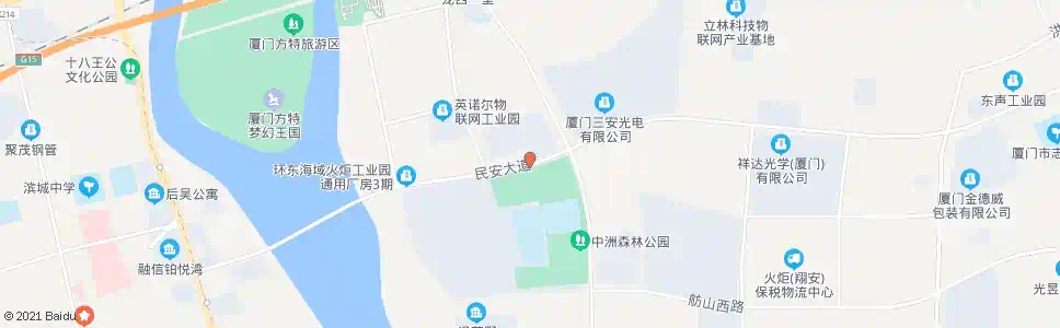 厦门民安大道西炉_公交站地图_厦门公交_妙搜公交查询2025