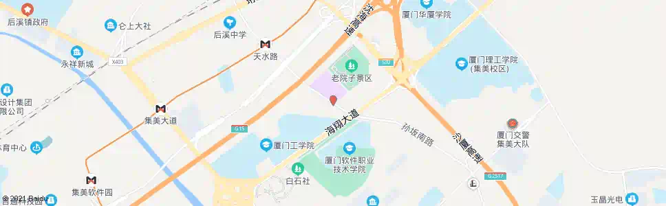 厦门老院子景区_公交站地图_厦门公交_妙搜公交查询2025