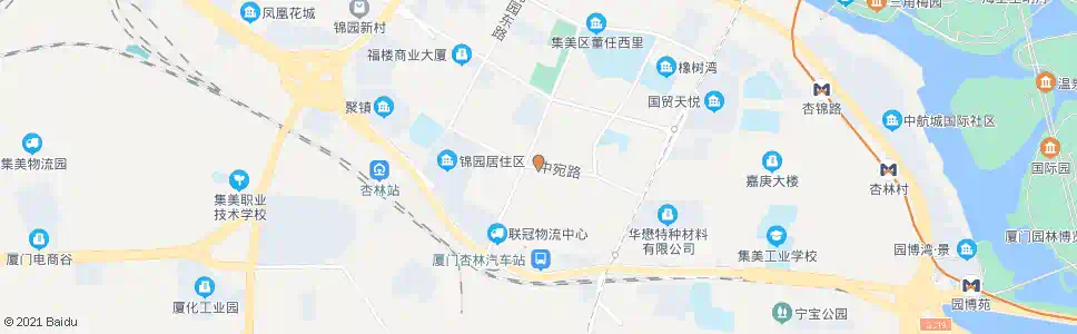 厦门杏林仰后_公交站地图_厦门公交_妙搜公交查询2025
