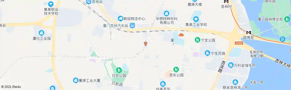厦门杏北建行_公交站地图_厦门公交_妙搜公交查询2025