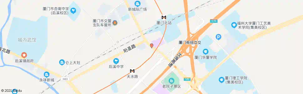 厦门圣果院_公交站地图_厦门公交_妙搜公交查询2025