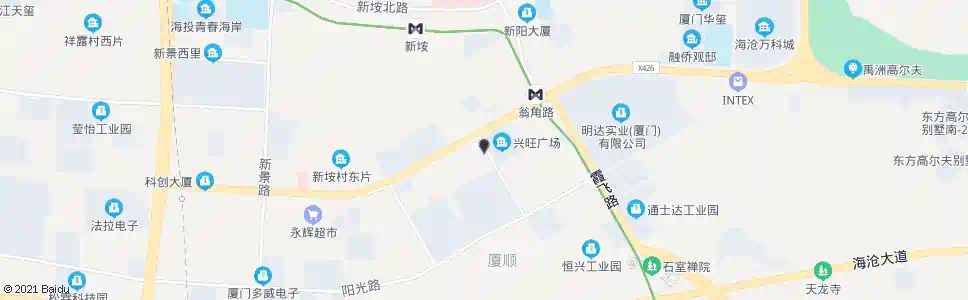 厦门新阳街道办_公交站地图_厦门公交_妙搜公交查询2025
