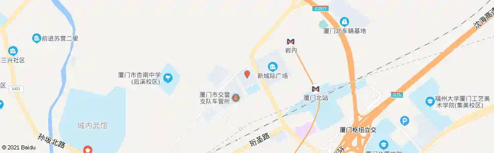 厦门中骏四季阳光_公交站地图_厦门公交_妙搜公交查询2025
