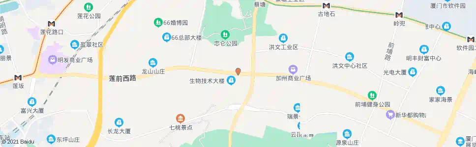 厦门东芳山庄_公交站地图_厦门公交_妙搜公交查询2025