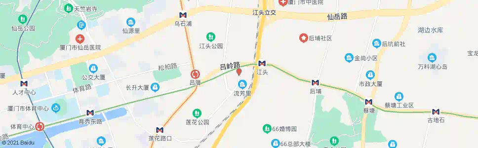 厦门莲花三村_公交站地图_厦门公交_妙搜公交查询2025