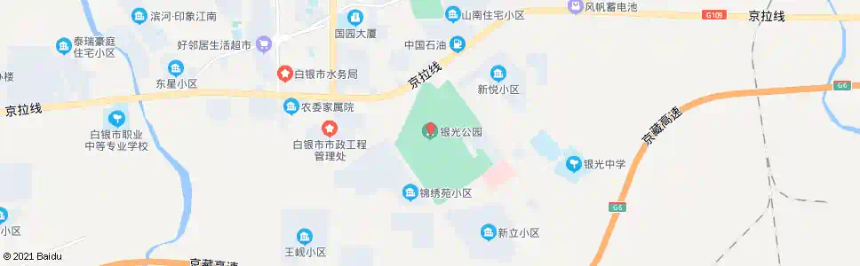 白银银光公园_公交站地图_白银公交_妙搜公交查询2025