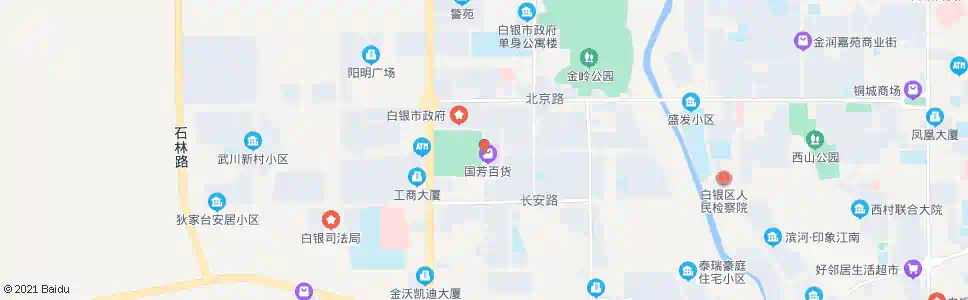 白银国芳百盛_公交站地图_白银公交_妙搜公交查询2025