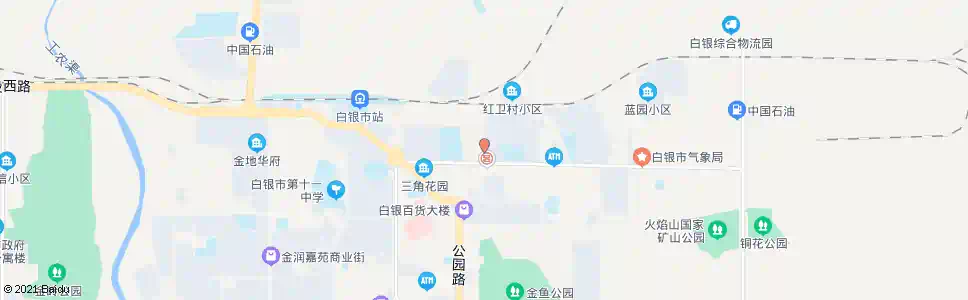 白银什字街_公交站地图_白银公交_妙搜公交查询2025