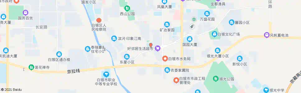 白银区五校_公交站地图_白银公交_妙搜公交查询2025