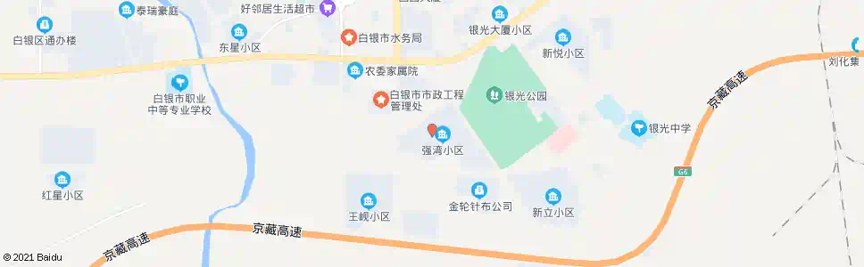 白银强湾小区_公交站地图_白银公交_妙搜公交查询2025