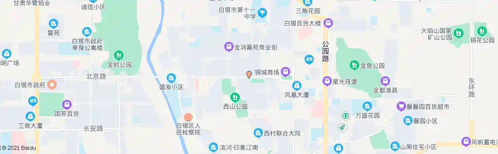 白银工农路口_公交站地图_白银公交_妙搜公交查询2025