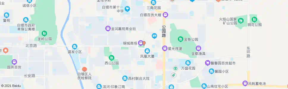白银铜城商厦_公交站地图_白银公交_妙搜公交查询2025
