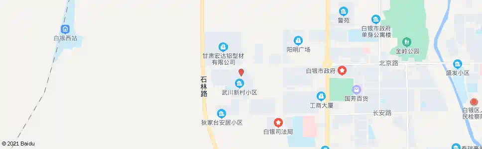 白银武川小区_公交站地图_白银公交_妙搜公交查询2025