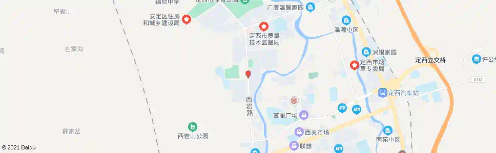 定西江夏名城_公交站地图_定西公交_妙搜公交查询2025