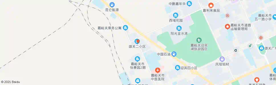 嘉峪关雄关二小区_公交站地图_嘉峪关公交_妙搜公交查询2025