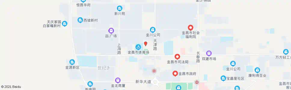 金昌体育场_公交站地图_金昌公交_妙搜公交查询2025