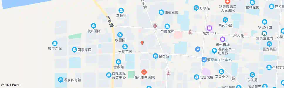 酒泉康盛雅苑_公交站地图_酒泉公交_妙搜公交查询2025