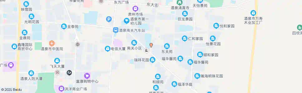 酒泉福华市场_公交站地图_酒泉公交_妙搜公交查询2025